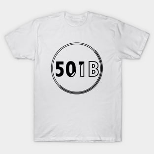 501B circle logo black T-Shirt